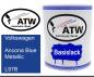 Preview: Volkswagen, Ancona Blue Metallic, L97B: 1L Lackdose, von ATW Autoteile West.